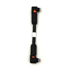 Power line, black, L=160mm, both ends with 5.7mm plug