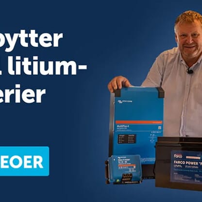 Bytte til litium i båt