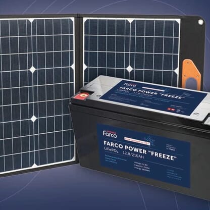 Bytt til litiumbatteri og solcelle