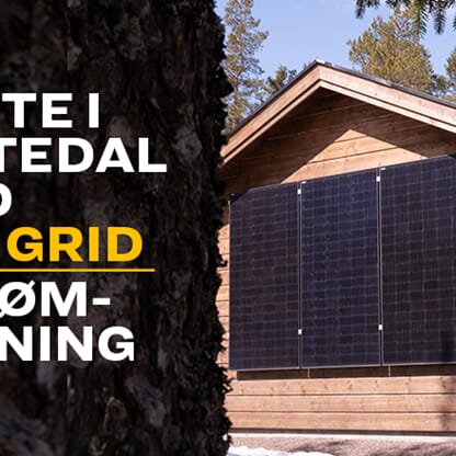 Kristian fra Skedsmokorset valgte off grid hytte