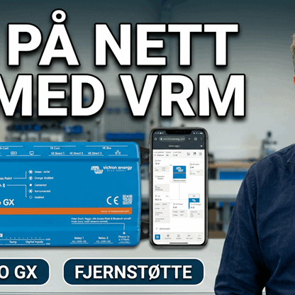 Victron GX og Cerbo GX – fjernovervåking og support over internett