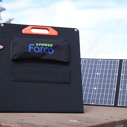 Sammenleggbare Solcellepanel