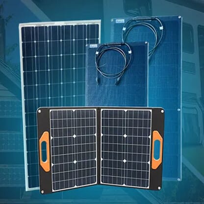 Solcellepakke beregnet for hytte og bobil