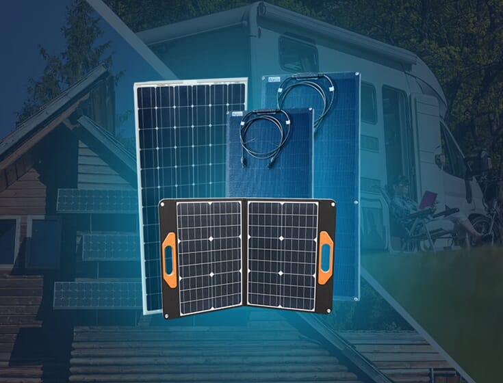 Solcellepakke beregnet for hytte og bobil