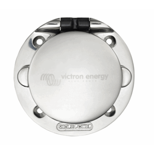 Victron Power Inlet stainless  with cover 32A/250Vac (2p/3w)