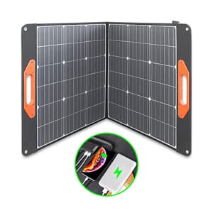 Sammenleggbare solcellepanel 100 Watt