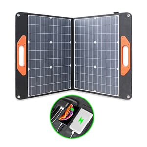 Sammenleggbare solcellepanel 60 Watt